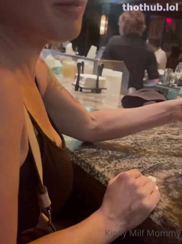 Lesbian public bathroom MILF