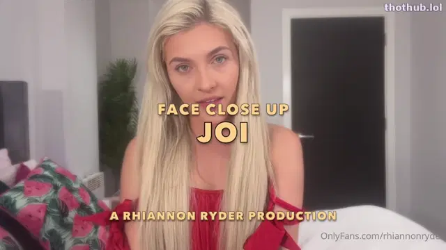 Rhiannon Ryder Close Up Face Joi