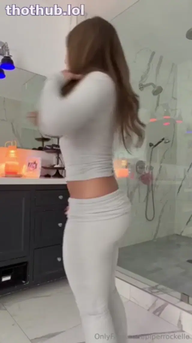 Piper Rockelle  white pajama striptease