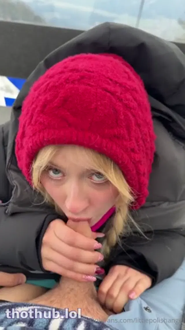 Lena Polanskis Risky BJ In The Aerial Tramway
