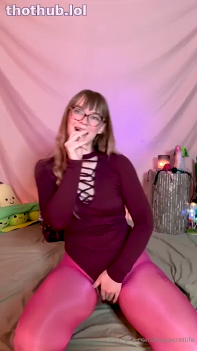 Livssecretlife teasing and rubbing herself in different tights