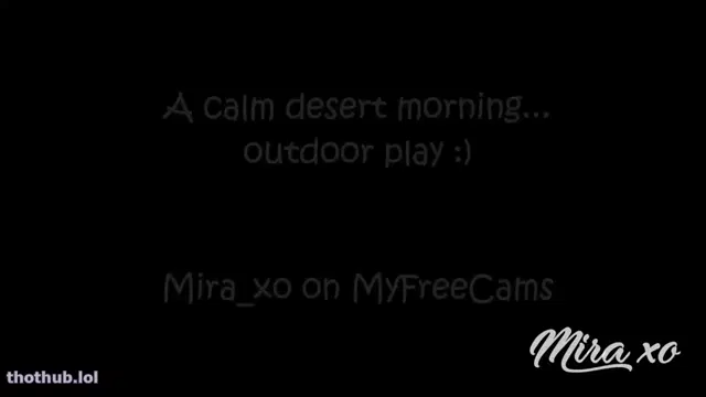 Mira xo outdoors sunset dildo play