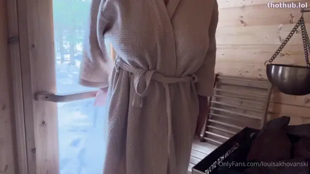 Louisa khovanski sauna naked tease