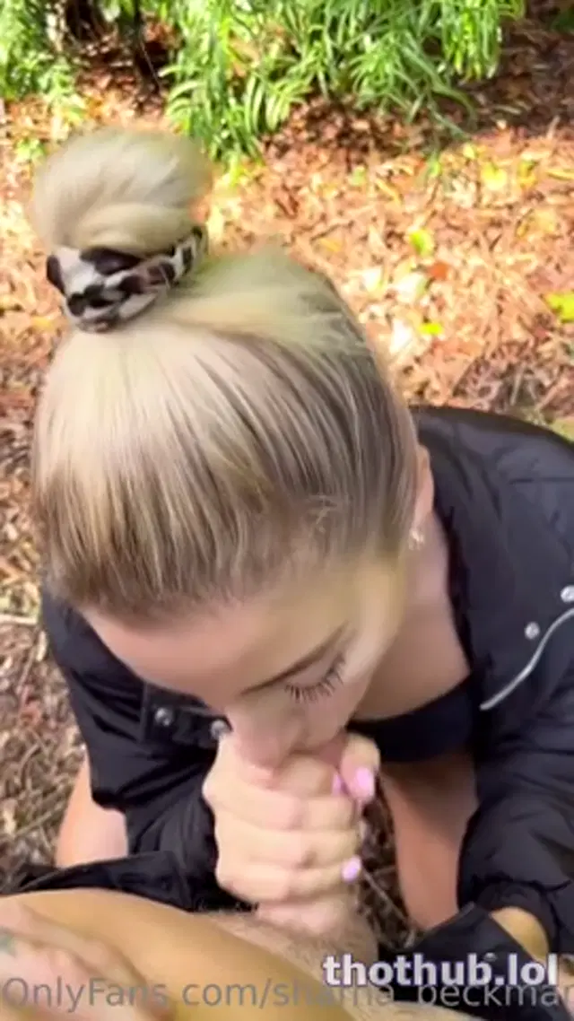 Sharna Beckman POV Outdoor Blowjob
