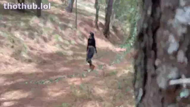 Karol Smith seduces man in the woods