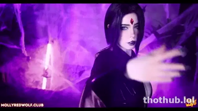 Mollyredwolf raven cosplay