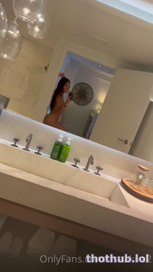 ASA AKIRA – MASTURBATING IN THE BATHROOM ON THE SINK BY THE MIRROR