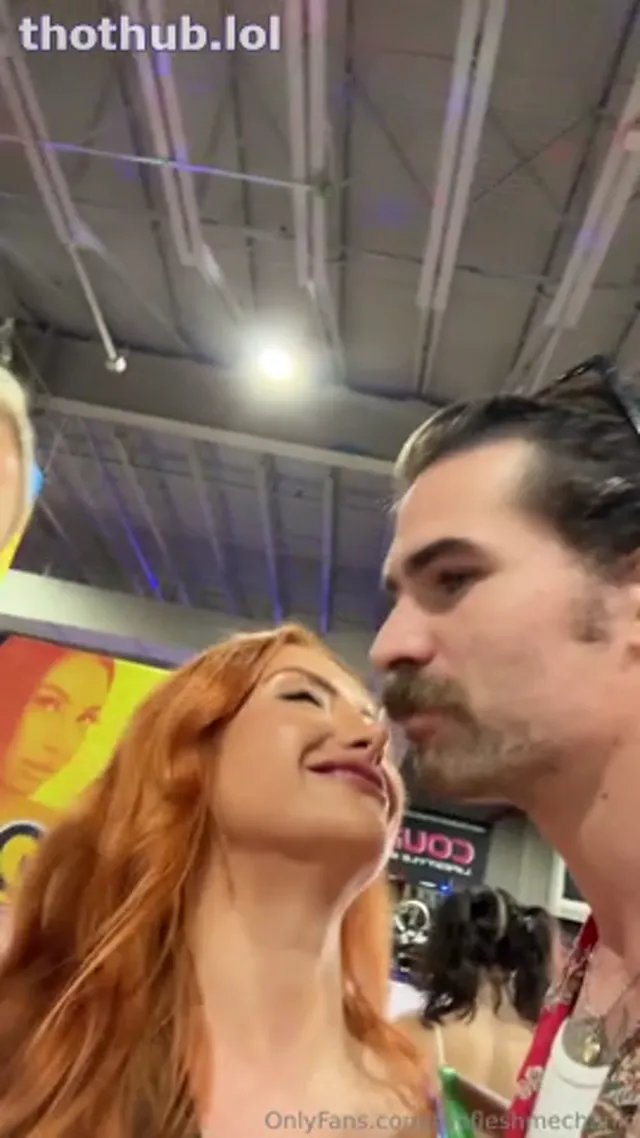 Spontaneous bathroom sex hook up with @edenlux @kaylaeast at Exxxotica