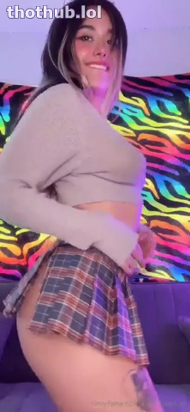 Xlightmoonx Strip Tease While Wearing a Sexy Mini Skirt With Crop Top