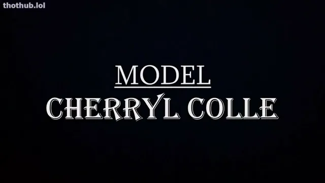 Cherryl masturbation