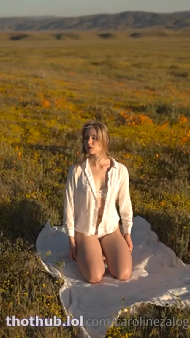 Caroline Zalog sheer Lingerie Poppy-Field POV