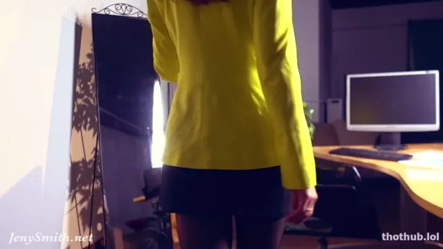 Jeny Smith – When a secretery stays alone in the office