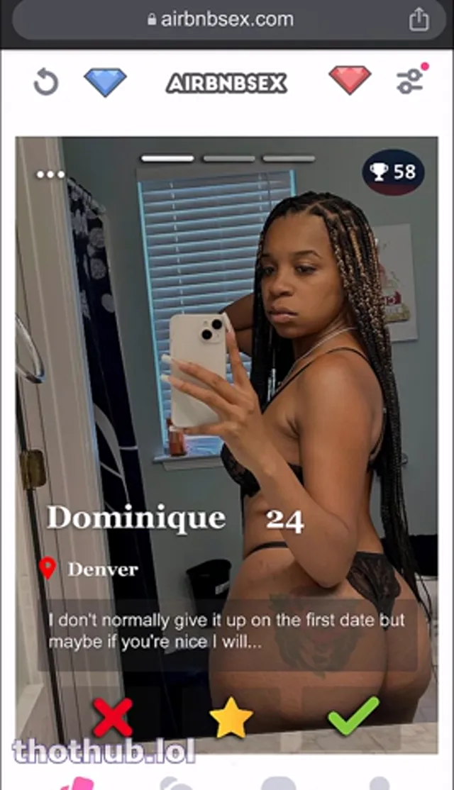 Dominique – Big Tits Ebony Doggy and Facial
