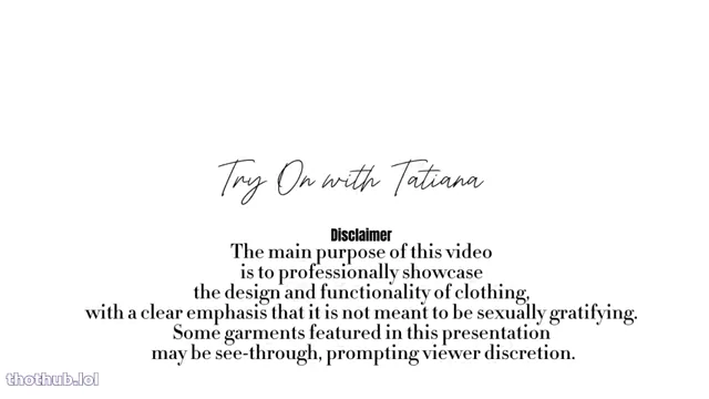 Transparent Try On With Tatiana