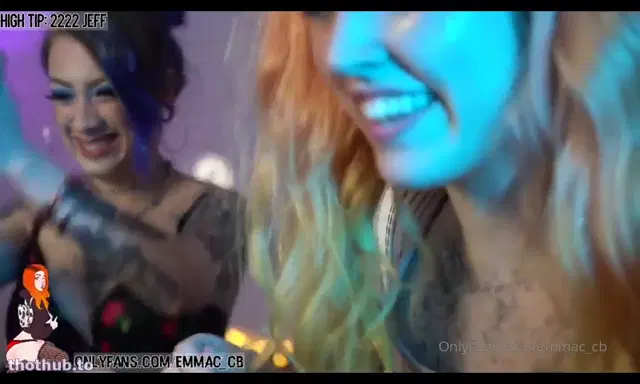 Emma choice -V and Emma glitter show with dancing grinding erotic touching