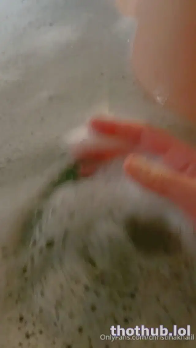 Christina Khalil showing pussy in the Bathtub-lightened version