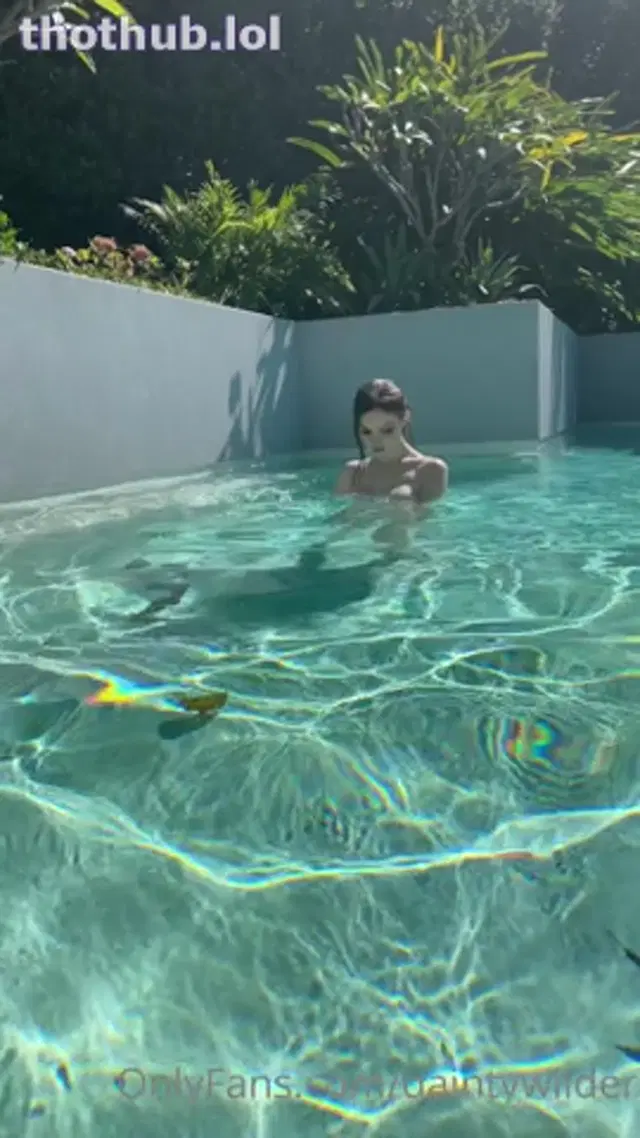 Dainty Wilder Premium Pool BG Dick Ride And Creampie Sex Tape