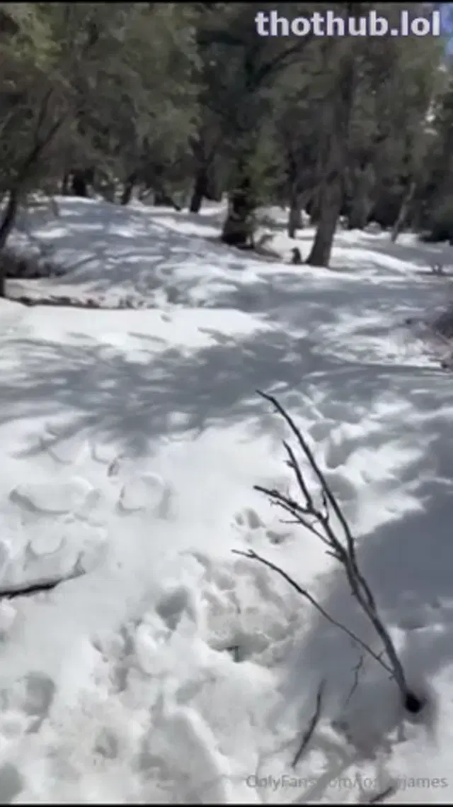 Joslyn James blowjob snow