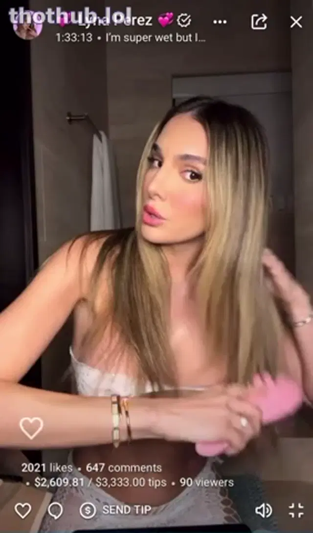 Lyna Perez Accidentally Live Nip Slip
