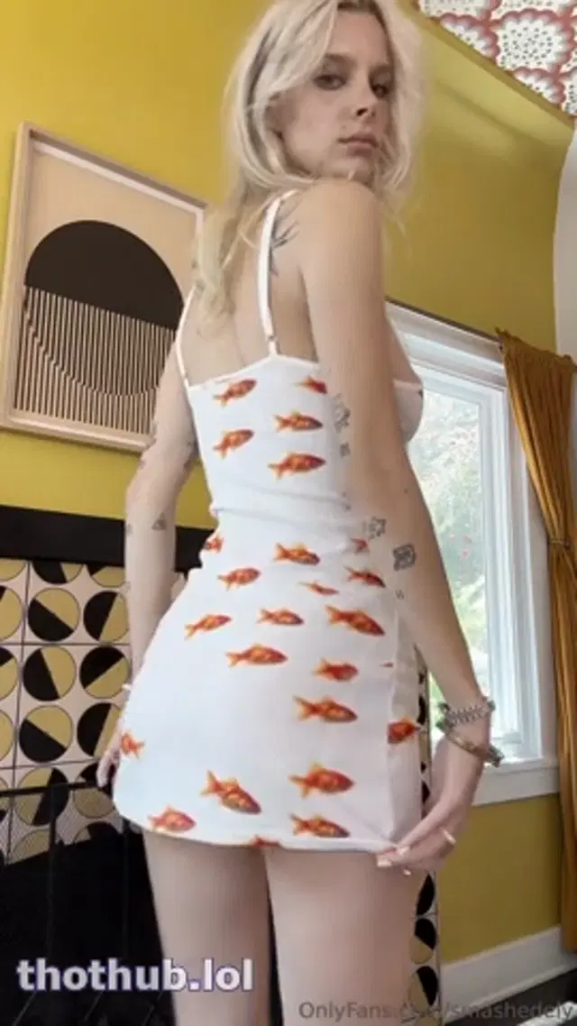 Ashley Matheson glimpse of pussy striptease
