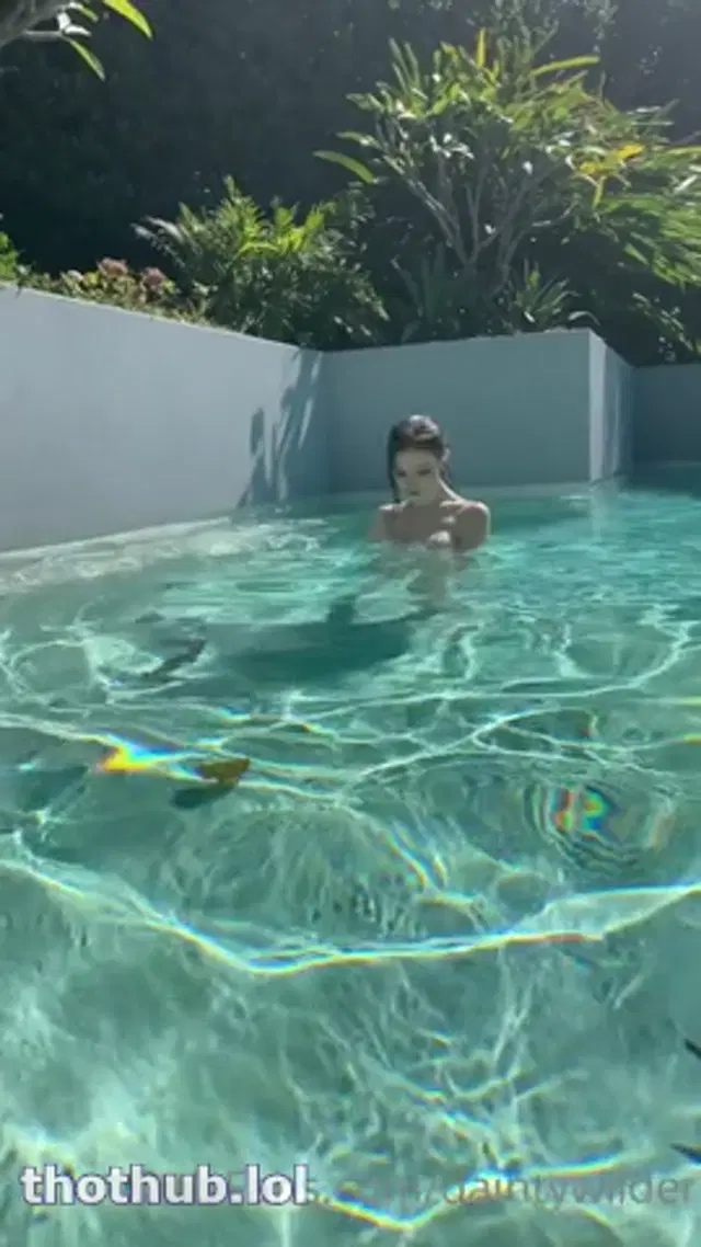 Dainty Wilder Premium Pool BG Dick Ride And Creampie Sex Tape