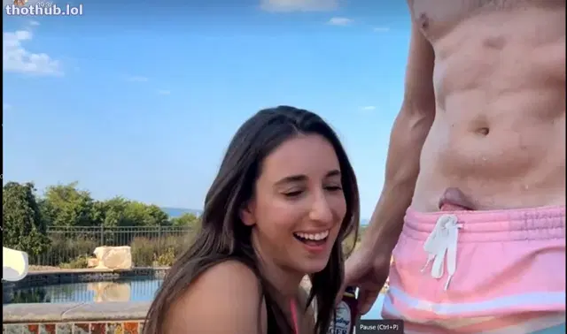 Christina Khalil – Blowjob In The Pool PPV Video Leaked