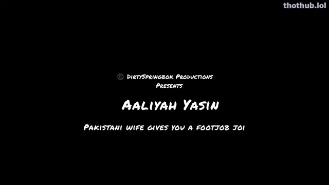 Aaliyah Yasin Footjob JOI Indian Wife
