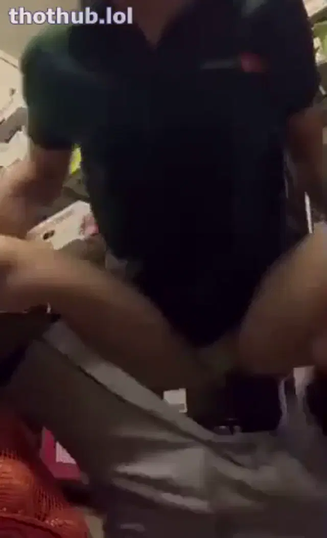 Girl masturbates at work