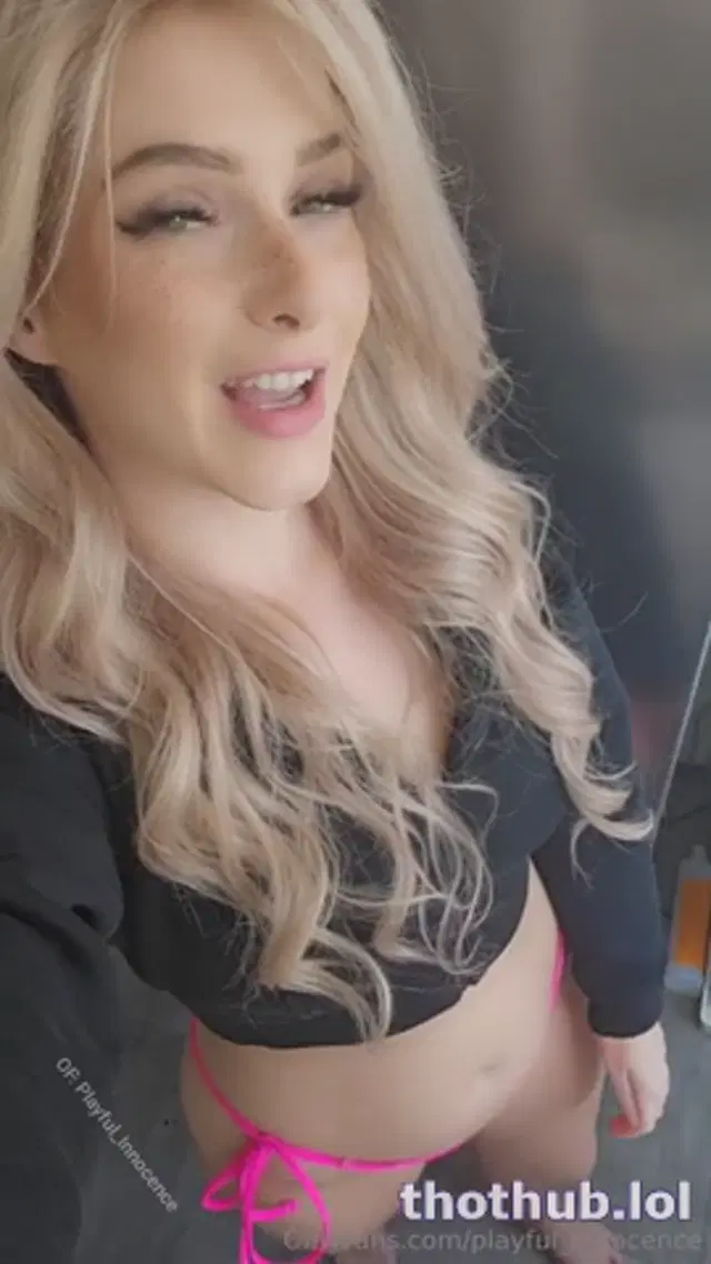 Audrey caresses her pussy while a cupcake is baking