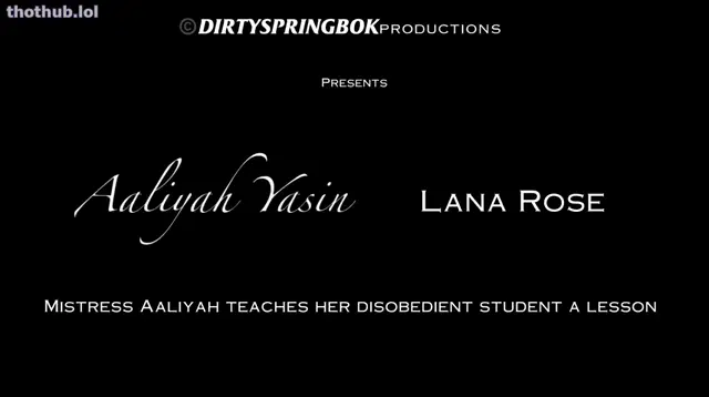 Hijabi Aaliyah Yasin – teaches her student Lana Rose a lesson