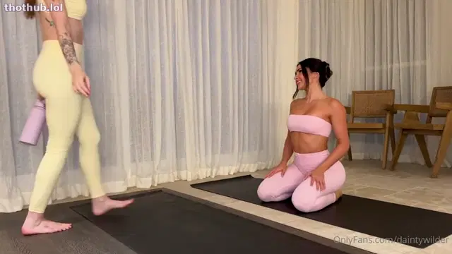 Dainty Wilder – Two Beauties Get Horny While Doing Yoga