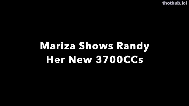 Maid Mariza Rabbit shows Randy her new 3700 ccs tits !