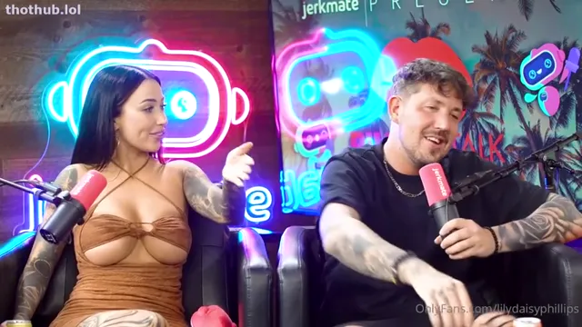 Lilly Philips fucks midget on podcast