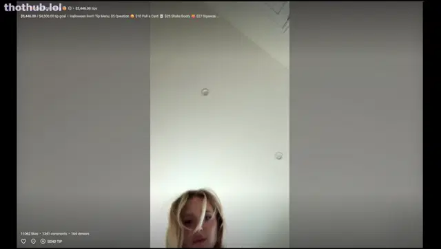 Caroline Zalog black bunny naked Strip ppv