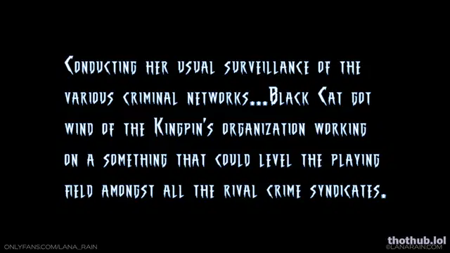 Lana rain black cat