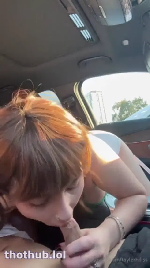 Tayler hills blowjob in car