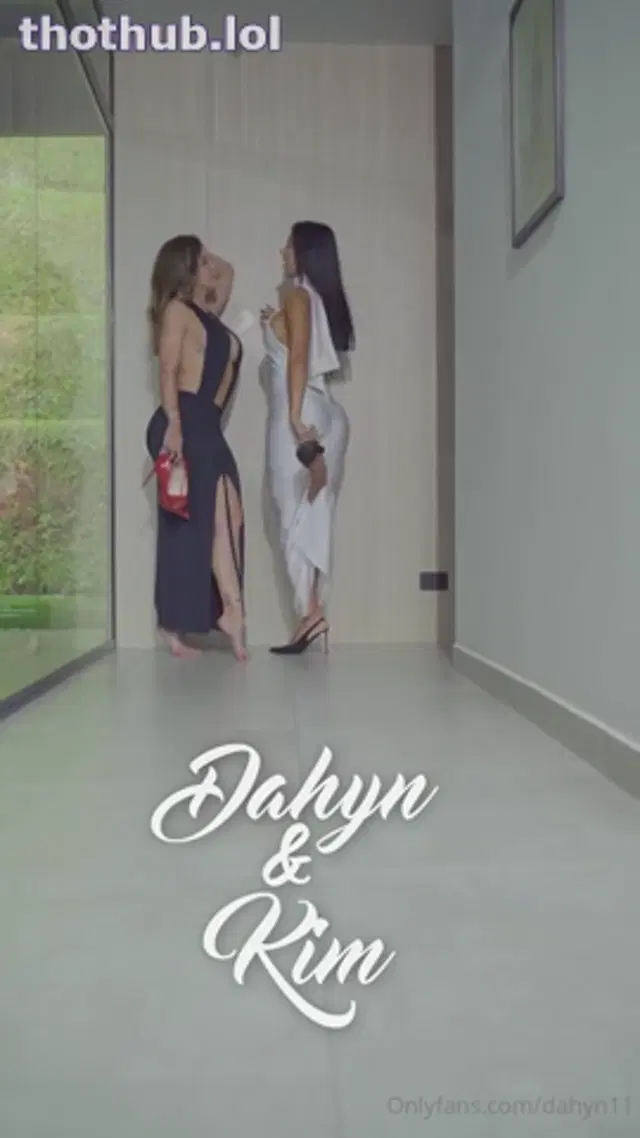 Dahyn and kim tylor evening gown striptease