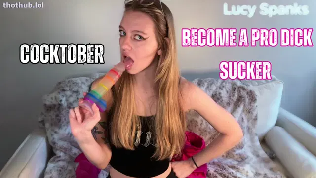 Lucy Spanks In Cock Sucker Training
