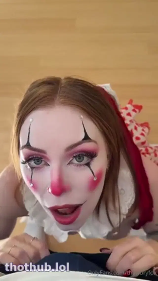 Ivory fox clown blowjob facial onlyfans