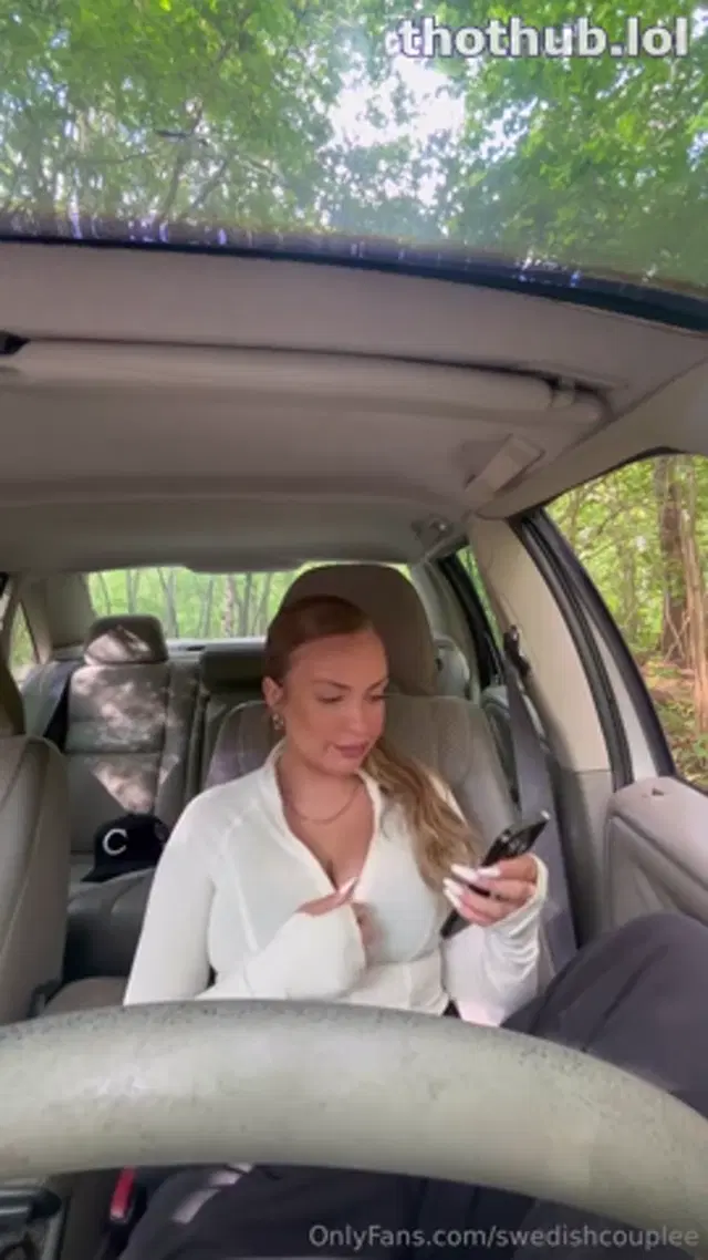 Swedishcouplee Have Quick Sex In The Car Before Driving