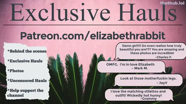 Try On Haul, Elizabeth Rabbit