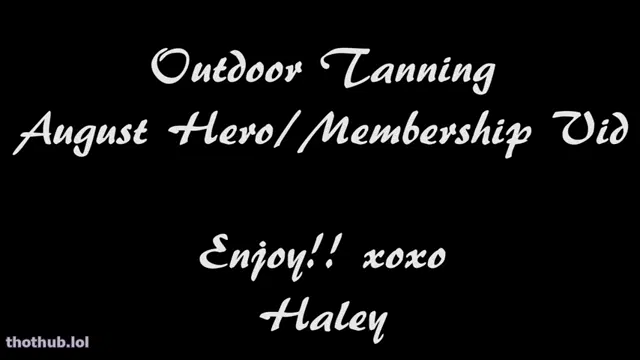 Haley ryder Outdoor-tanning-turns-naughty