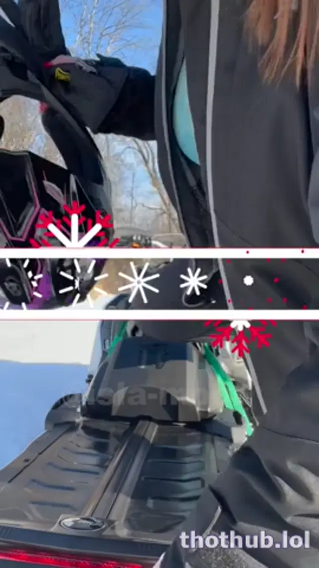 Isla Moon Snowmobile Dildo Ride