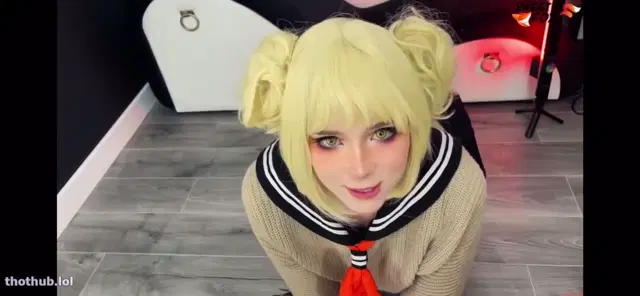 Sweetie Fox wearing Toga cosplay gives BJ
