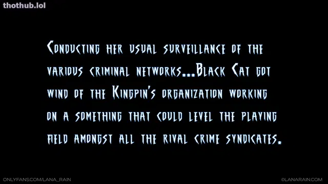 Lana rain black cat