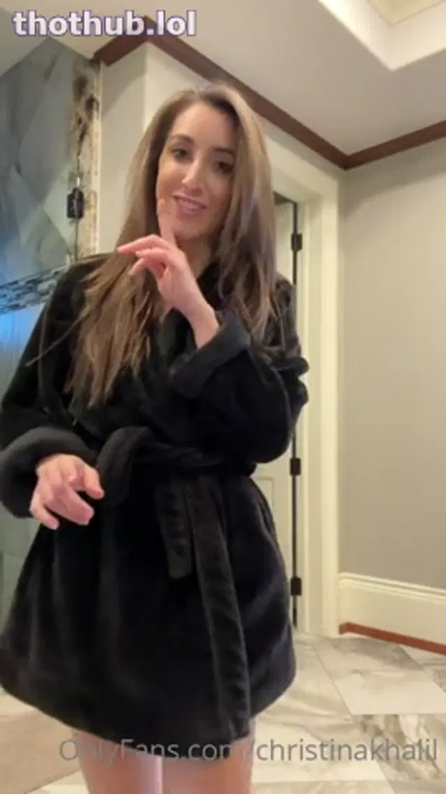 Christina Khalil Xmas underboob Bikini thong Video Leaked
