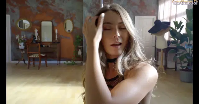 Anna Zapala – Striptease Nude on Chair HD