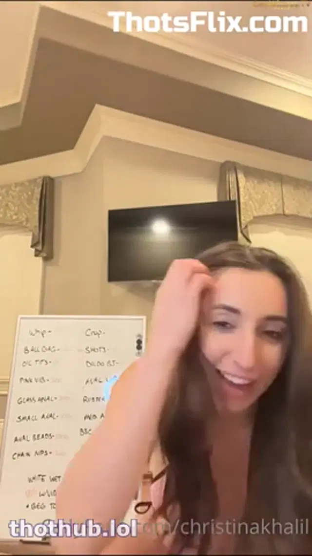 Christina Khalil – See Through Wet Live Show HD Onlyfans