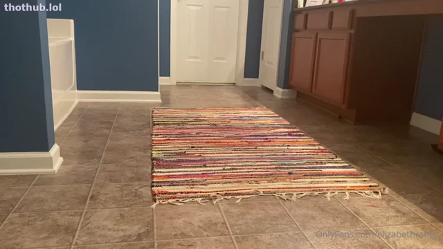 ElizabethRabbit No Panties Cleaning Floor