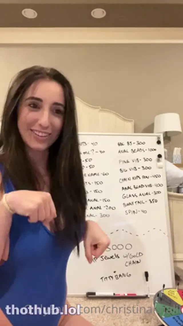 Christina Khalil Nude tits_pussy slip & C-String Livestream May ’23